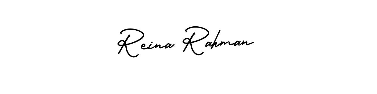 Make a beautiful signature design for name Reina Rahman. Use this online signature maker to create a handwritten signature for free. Reina Rahman signature style 3 images and pictures png