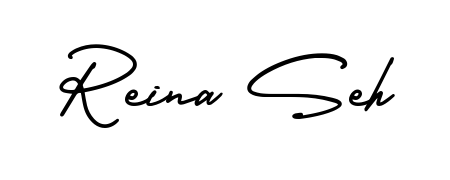 Explore multiple handwriting variations for Reina Seh including this stunning AmerikaSignatureDemo-Regular design. Free to use across all platforms. Reina Seh signature style 3 images and pictures png