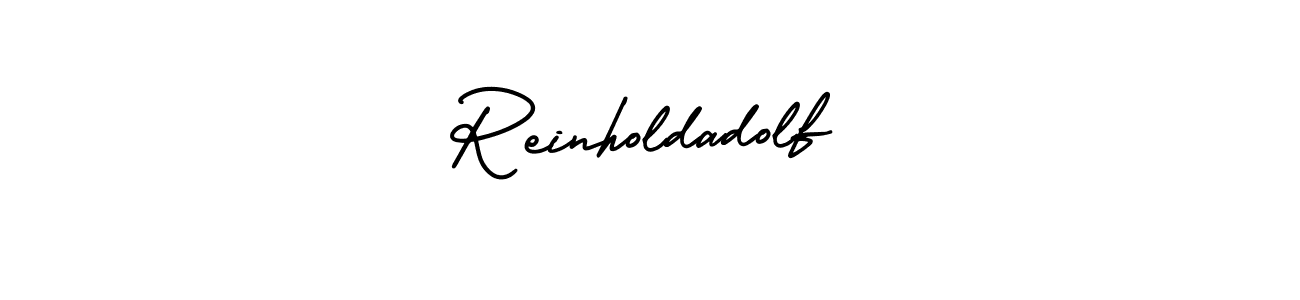 It looks lik you need a new signature style for name Reinholdadolf. Design unique handwritten (AmerikaSignatureDemo-Regular) signature with our free signature maker in just a few clicks. Reinholdadolf signature style 3 images and pictures png