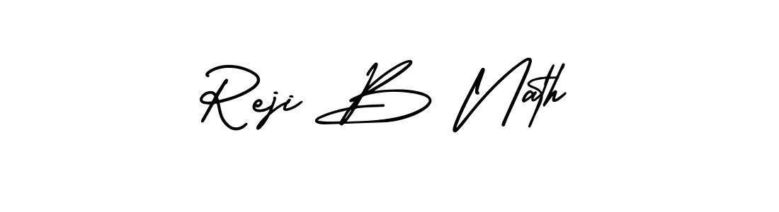 Make a beautiful signature design for name Reji B Nath. Use this online signature maker to create a handwritten signature for free. Reji B Nath signature style 3 images and pictures png