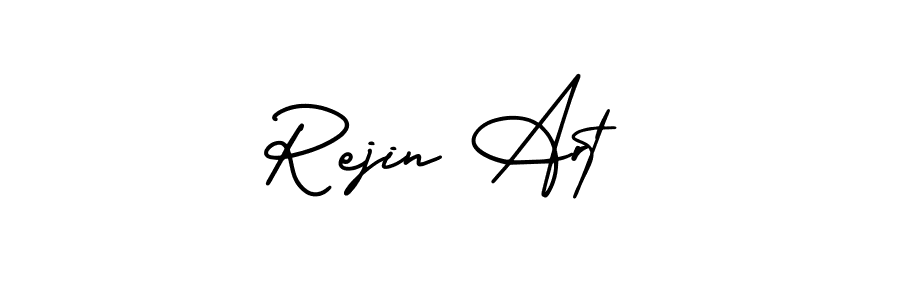 Design your own signature with our free online signature maker. With this signature software, you can create a handwritten (AmerikaSignatureDemo-Regular) signature for name Rejin Art. Rejin Art signature style 3 images and pictures png