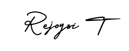 Best and Professional Signature Style for Rejoysi T. AmerikaSignatureDemo-Regular Best Signature Style Collection. Rejoysi T signature style 3 images and pictures png