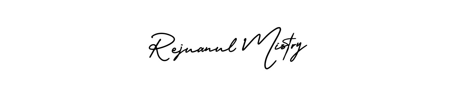 Design your own signature with our free online signature maker. With this signature software, you can create a handwritten (AmerikaSignatureDemo-Regular) signature for name Rejuanul Mistry. Rejuanul Mistry signature style 3 images and pictures png