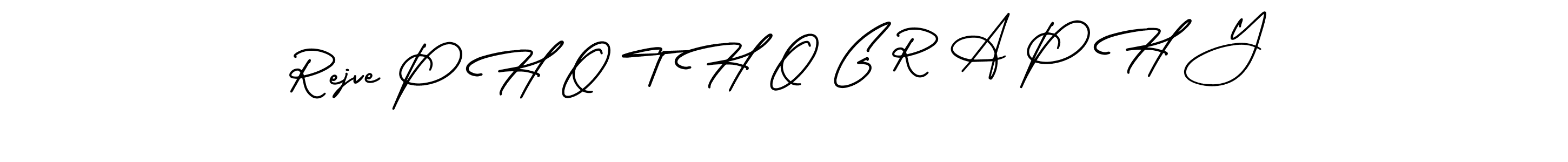 Use a signature maker to create a handwritten signature online. With this signature software, you can design (AmerikaSignatureDemo-Regular) your own signature for name Rejve P H O T H O G R A P H Y. Rejve P H O T H O G R A P H Y signature style 3 images and pictures png