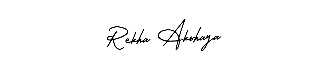 Create a beautiful signature design for name Rekha Akshaya. With this signature (AmerikaSignatureDemo-Regular) fonts, you can make a handwritten signature for free. Rekha Akshaya signature style 3 images and pictures png