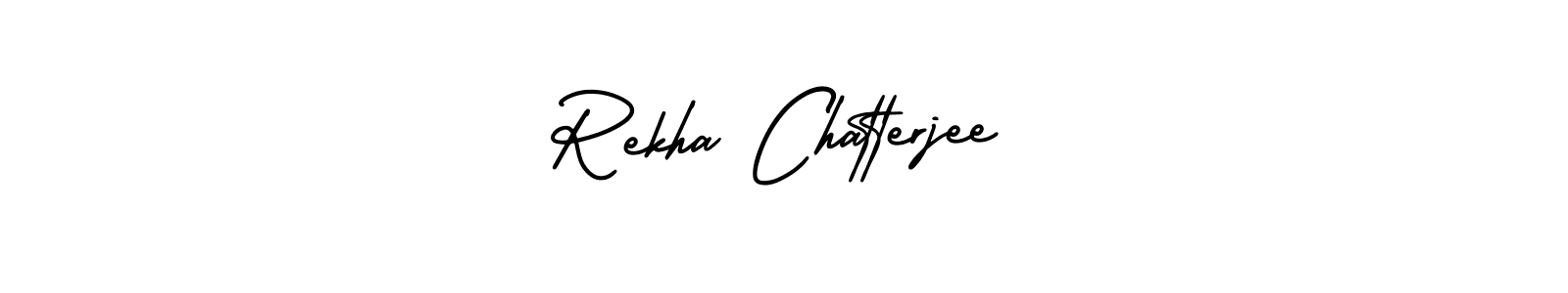 Make a beautiful signature design for name Rekha Chatterjee. With this signature (AmerikaSignatureDemo-Regular) style, you can create a handwritten signature for free. Rekha Chatterjee signature style 3 images and pictures png