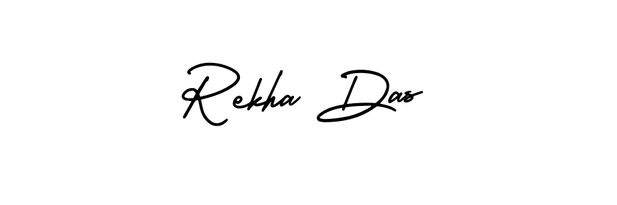 Rekha Das stylish signature style. Best Handwritten Sign (AmerikaSignatureDemo-Regular) for my name. Handwritten Signature Collection Ideas for my name Rekha Das. Rekha Das signature style 3 images and pictures png