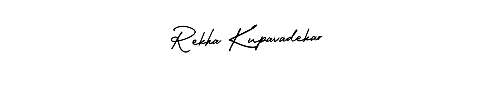 Rekha Kupavadekar stylish signature style. Best Handwritten Sign (AmerikaSignatureDemo-Regular) for my name. Handwritten Signature Collection Ideas for my name Rekha Kupavadekar. Rekha Kupavadekar signature style 3 images and pictures png