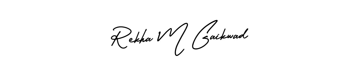 Make a beautiful signature design for name Rekha M Gaikwad. Use this online signature maker to create a handwritten signature for free. Rekha M Gaikwad signature style 3 images and pictures png