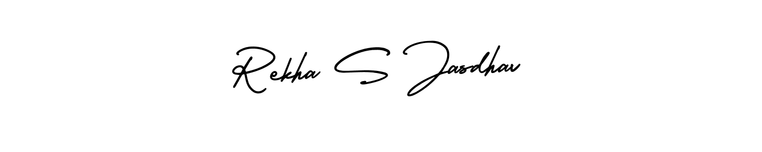 Design your own signature with our free online signature maker. With this signature software, you can create a handwritten (AmerikaSignatureDemo-Regular) signature for name Rekha S Jasdhav. Rekha S Jasdhav signature style 3 images and pictures png