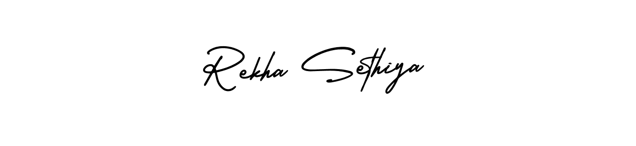 Make a beautiful signature design for name Rekha Sethiya. Use this online signature maker to create a handwritten signature for free. Rekha Sethiya signature style 3 images and pictures png