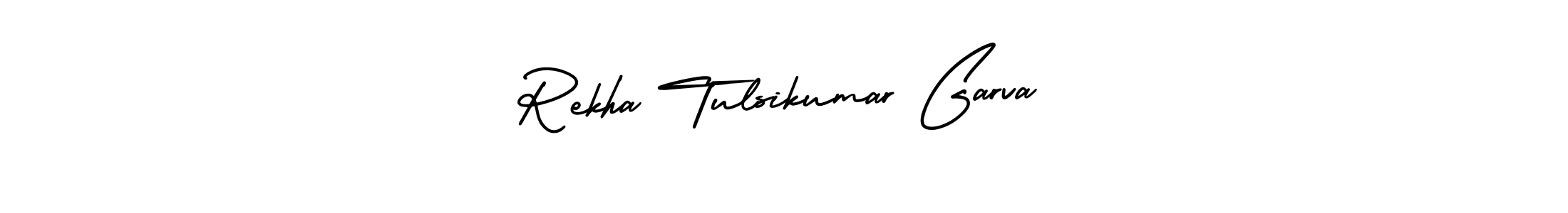 How to Draw Rekha Tulsikumar Garva signature style? AmerikaSignatureDemo-Regular is a latest design signature styles for name Rekha Tulsikumar Garva. Rekha Tulsikumar Garva signature style 3 images and pictures png