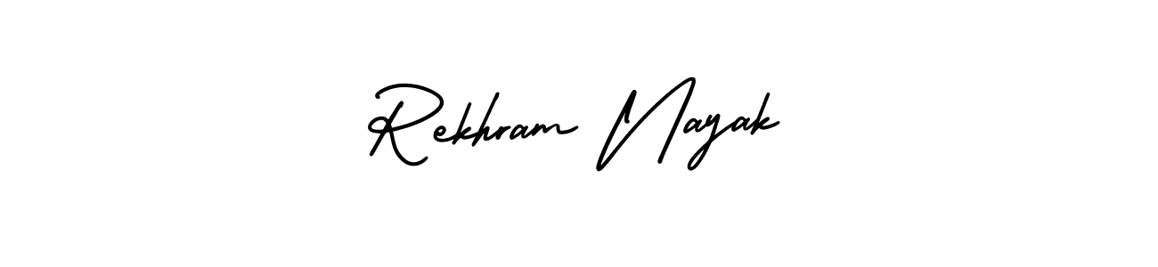 Design your own signature with our free online signature maker. With this signature software, you can create a handwritten (AmerikaSignatureDemo-Regular) signature for name Rekhram Nayak. Rekhram Nayak signature style 3 images and pictures png