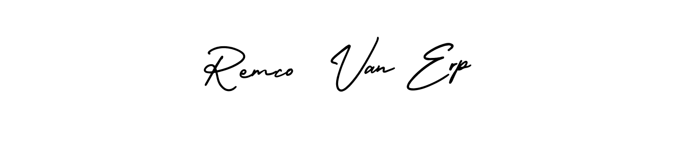 Make a beautiful signature design for name Remco  Van Erp. With this signature (AmerikaSignatureDemo-Regular) style, you can create a handwritten signature for free. Remco  Van Erp signature style 3 images and pictures png