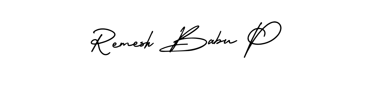 Here are the top 10 professional signature styles for the name Remesh Babu P. These are the best autograph styles you can use for your name. Remesh Babu P signature style 3 images and pictures png