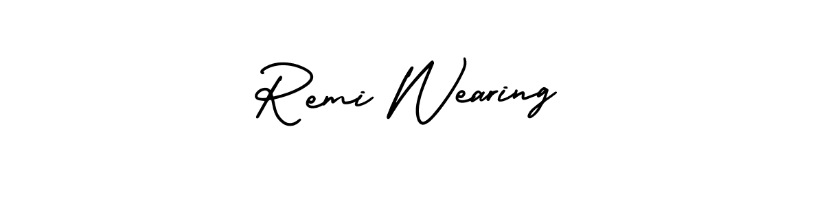 You can use this online signature creator to create a handwritten signature for the name Remi Wearing. This is the best online autograph maker. Remi Wearing signature style 3 images and pictures png