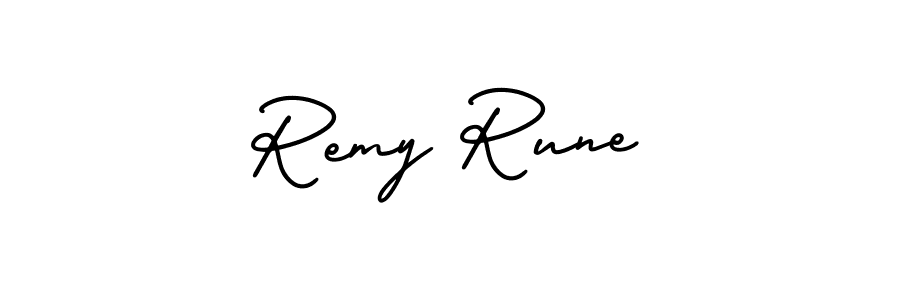 Create a beautiful signature design for name Remy Rune. With this signature (AmerikaSignatureDemo-Regular) fonts, you can make a handwritten signature for free. Remy Rune signature style 3 images and pictures png
