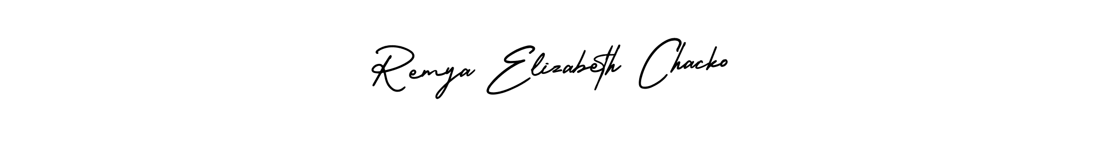 AmerikaSignatureDemo-Regular is a professional signature style that is perfect for those who want to add a touch of class to their signature. It is also a great choice for those who want to make their signature more unique. Get Remya Elizabeth Chacko name to fancy signature for free. Remya Elizabeth Chacko signature style 3 images and pictures png