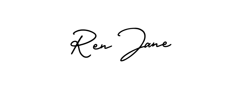 Best and Professional Signature Style for Ren Jane. AmerikaSignatureDemo-Regular Best Signature Style Collection. Ren Jane signature style 3 images and pictures png