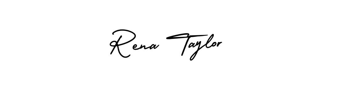 AmerikaSignatureDemo-Regular is a professional signature style that is perfect for those who want to add a touch of class to their signature. It is also a great choice for those who want to make their signature more unique. Get Rena Taylor name to fancy signature for free. Rena Taylor signature style 3 images and pictures png