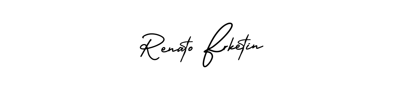Make a beautiful signature design for name Renato Frketin. With this signature (AmerikaSignatureDemo-Regular) style, you can create a handwritten signature for free. Renato Frketin signature style 3 images and pictures png