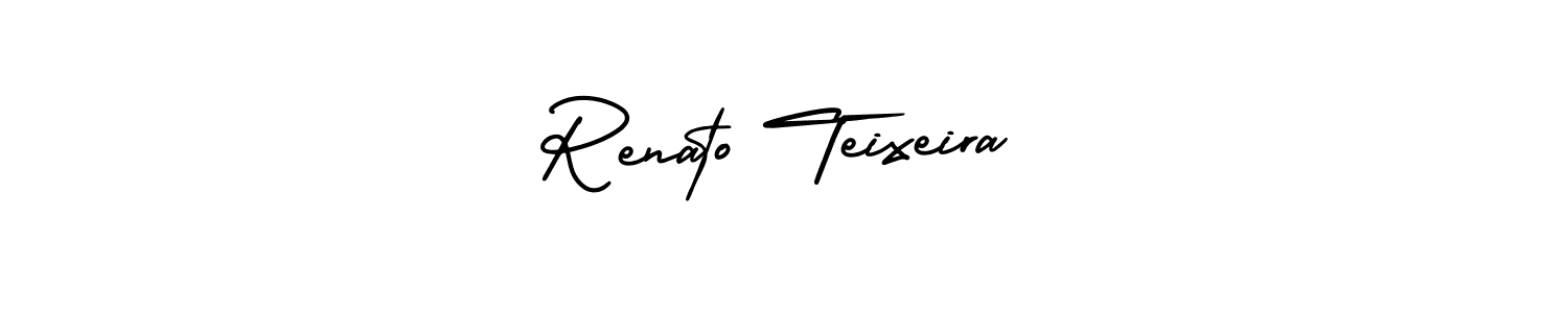 The best way (AmerikaSignatureDemo-Regular) to make a short signature is to pick only two or three words in your name. The name Renato Teixeira include a total of six letters. For converting this name. Renato Teixeira signature style 3 images and pictures png