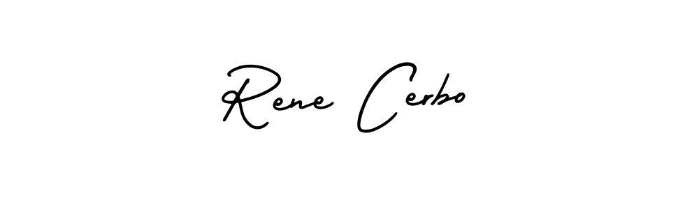 How to make Rene Cerbo signature? AmerikaSignatureDemo-Regular is a professional autograph style. Create handwritten signature for Rene Cerbo name. Rene Cerbo signature style 3 images and pictures png