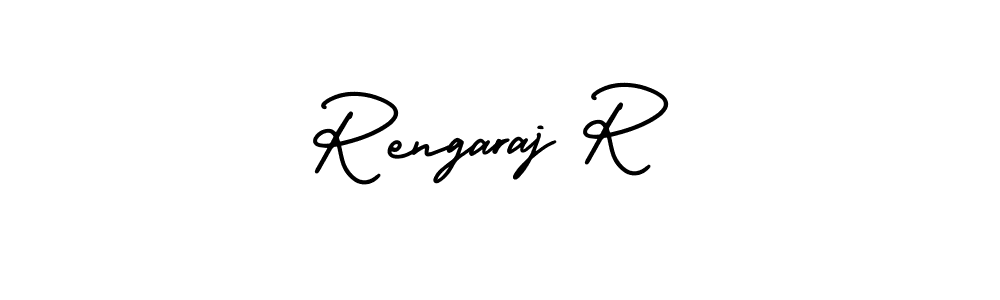 How to Draw Rengaraj R signature style? AmerikaSignatureDemo-Regular is a latest design signature styles for name Rengaraj R. Rengaraj R signature style 3 images and pictures png