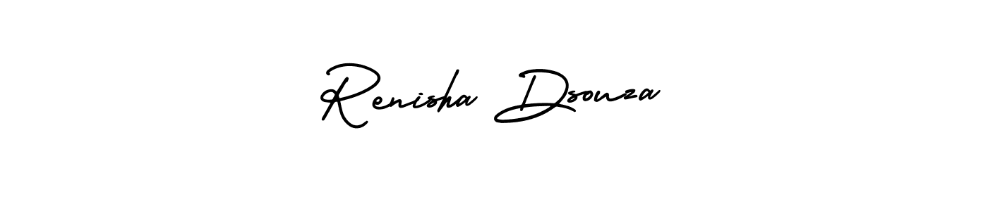 Create a beautiful signature design for name Renisha Dsouza. With this signature (AmerikaSignatureDemo-Regular) fonts, you can make a handwritten signature for free. Renisha Dsouza signature style 3 images and pictures png