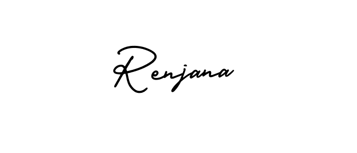 Similarly AmerikaSignatureDemo-Regular is the best handwritten signature design. Signature creator online .You can use it as an online autograph creator for name Renjana. Renjana signature style 3 images and pictures png