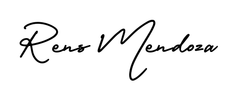 A stylish, flowing autograph style designed for name Rens Mendoza using AmerikaSignatureDemo-Regular typography. Perfect for digital creative projects. Rens Mendoza signature style 3 images and pictures png
