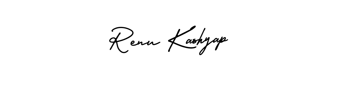 Use a signature maker to create a handwritten signature online. With this signature software, you can design (AmerikaSignatureDemo-Regular) your own signature for name Renu Kashyap. Renu Kashyap signature style 3 images and pictures png