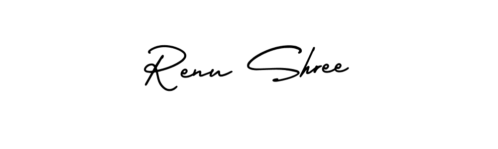 Make a beautiful signature design for name Renu Shree. With this signature (AmerikaSignatureDemo-Regular) style, you can create a handwritten signature for free. Renu Shree signature style 3 images and pictures png