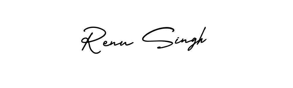 Renu Singh stylish signature style. Best Handwritten Sign (AmerikaSignatureDemo-Regular) for my name. Handwritten Signature Collection Ideas for my name Renu Singh. Renu Singh signature style 3 images and pictures png