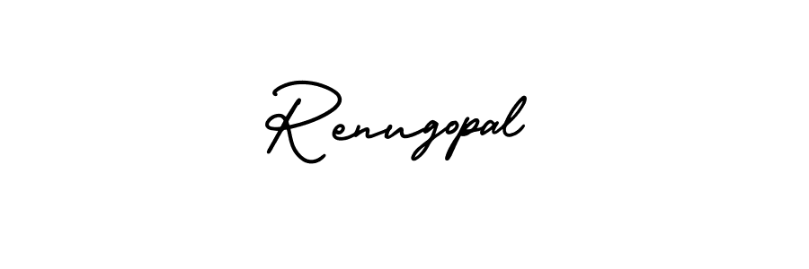 Use a signature maker to create a handwritten signature online. With this signature software, you can design (AmerikaSignatureDemo-Regular) your own signature for name Renugopal. Renugopal signature style 3 images and pictures png