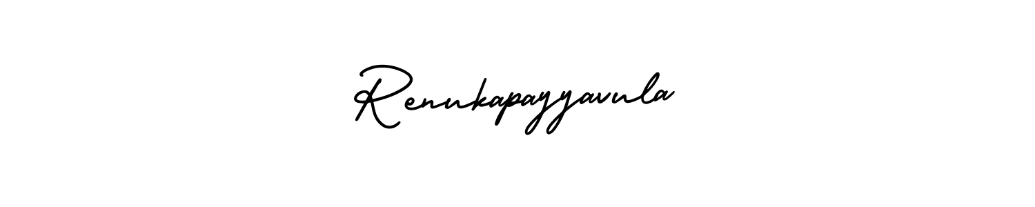 Renukapayyavula stylish signature style. Best Handwritten Sign (AmerikaSignatureDemo-Regular) for my name. Handwritten Signature Collection Ideas for my name Renukapayyavula. Renukapayyavula signature style 3 images and pictures png