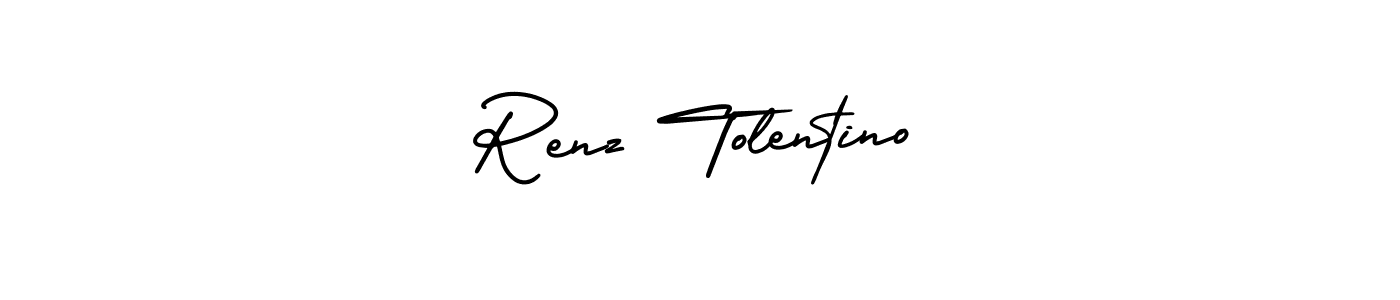 if you are searching for the best signature style for your name Renz Tolentino. so please give up your signature search. here we have designed multiple signature styles  using AmerikaSignatureDemo-Regular. Renz Tolentino signature style 3 images and pictures png