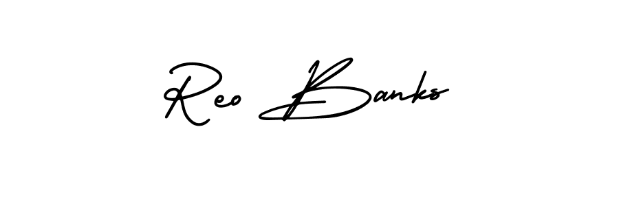 Once you've used our free online signature maker to create your best signature AmerikaSignatureDemo-Regular style, it's time to enjoy all of the benefits that Reo Banks name signing documents. Reo Banks signature style 3 images and pictures png
