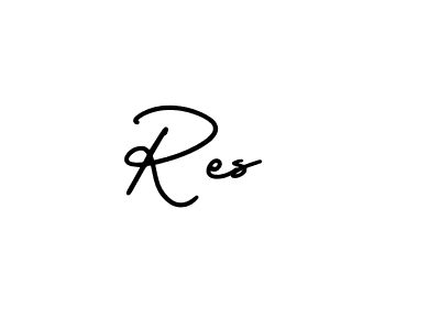 Make a beautiful signature design for name Res . With this signature (AmerikaSignatureDemo-Regular) style, you can create a handwritten signature for free. Res  signature style 3 images and pictures png