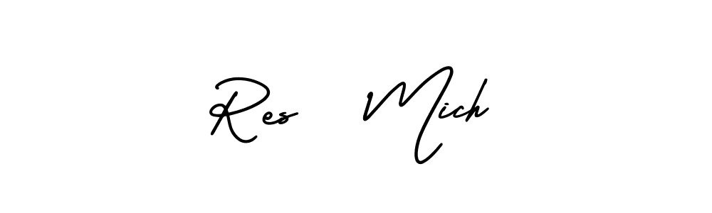 AmerikaSignatureDemo-Regular is a professional signature style that is perfect for those who want to add a touch of class to their signature. It is also a great choice for those who want to make their signature more unique. Get Res   Mich name to fancy signature for free. Res   Mich signature style 3 images and pictures png