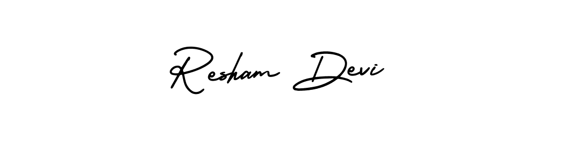 Create a beautiful signature design for name Resham Devi. With this signature (AmerikaSignatureDemo-Regular) fonts, you can make a handwritten signature for free. Resham Devi signature style 3 images and pictures png