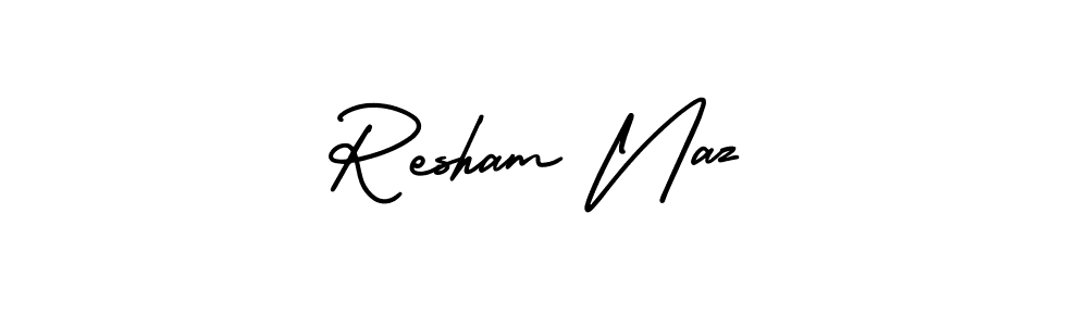 Also we have Resham Naz name is the best signature style. Create professional handwritten signature collection using AmerikaSignatureDemo-Regular autograph style. Resham Naz signature style 3 images and pictures png