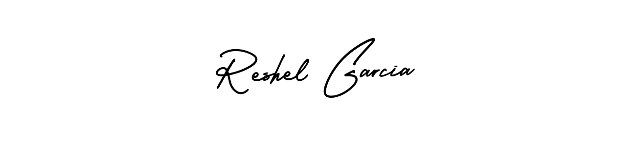 if you are searching for the best signature style for your name Reshel Garcia. so please give up your signature search. here we have designed multiple signature styles  using AmerikaSignatureDemo-Regular. Reshel Garcia signature style 3 images and pictures png