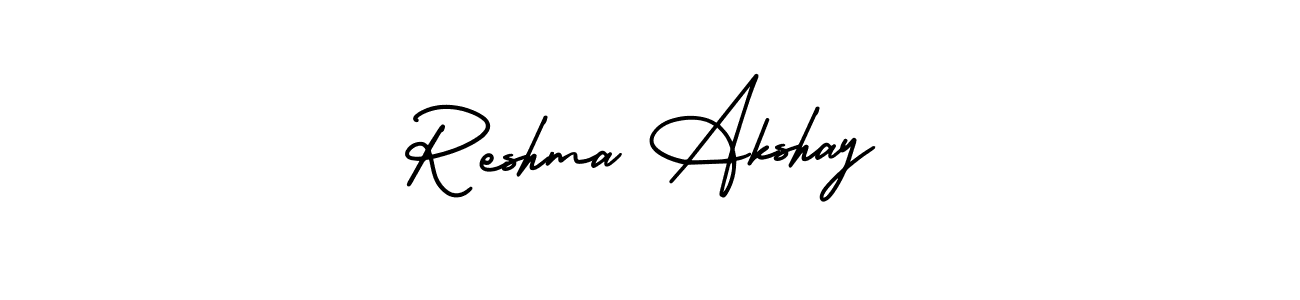 Create a beautiful signature design for name Reshma Akshay. With this signature (AmerikaSignatureDemo-Regular) fonts, you can make a handwritten signature for free. Reshma Akshay signature style 3 images and pictures png