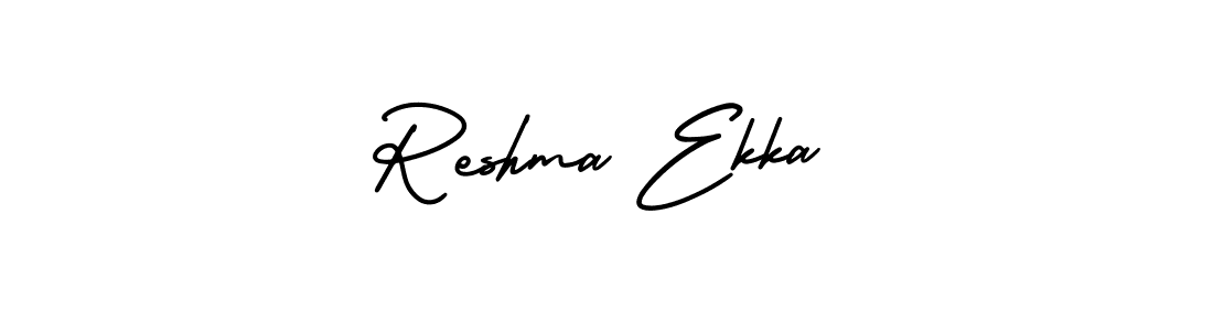 Best and Professional Signature Style for Reshma Ekka. AmerikaSignatureDemo-Regular Best Signature Style Collection. Reshma Ekka signature style 3 images and pictures png