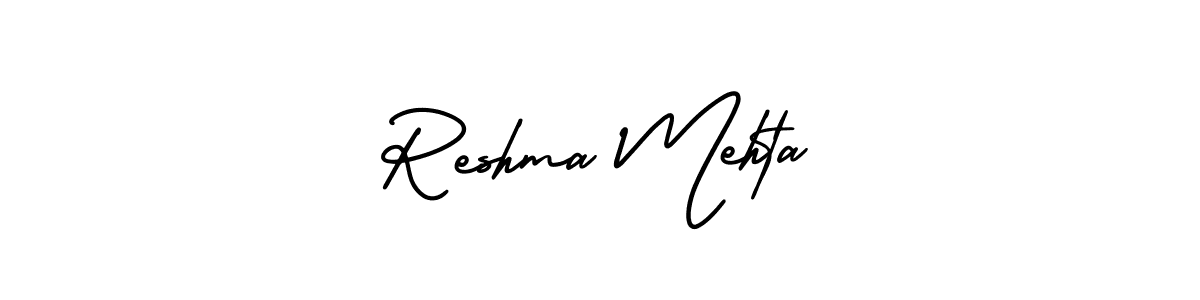 How to Draw Reshma Mehta signature style? AmerikaSignatureDemo-Regular is a latest design signature styles for name Reshma Mehta. Reshma Mehta signature style 3 images and pictures png