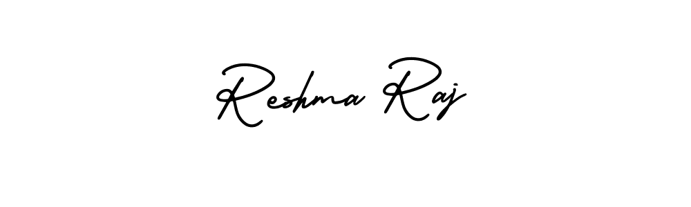 Reshma Raj stylish signature style. Best Handwritten Sign (AmerikaSignatureDemo-Regular) for my name. Handwritten Signature Collection Ideas for my name Reshma Raj. Reshma Raj signature style 3 images and pictures png