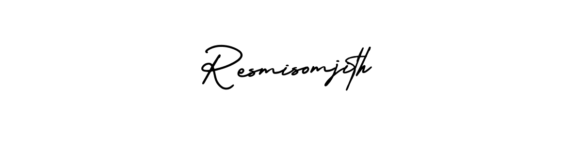 Here are the top 10 professional signature styles for the name Resmisomjith. These are the best autograph styles you can use for your name. Resmisomjith signature style 3 images and pictures png
