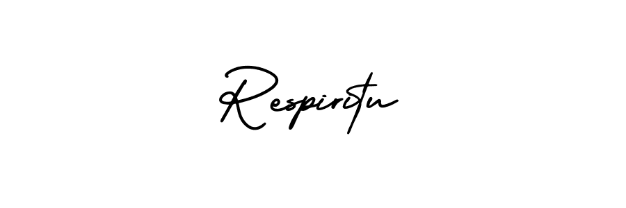 Create a beautiful signature design for name Respiritu. With this signature (AmerikaSignatureDemo-Regular) fonts, you can make a handwritten signature for free. Respiritu signature style 3 images and pictures png