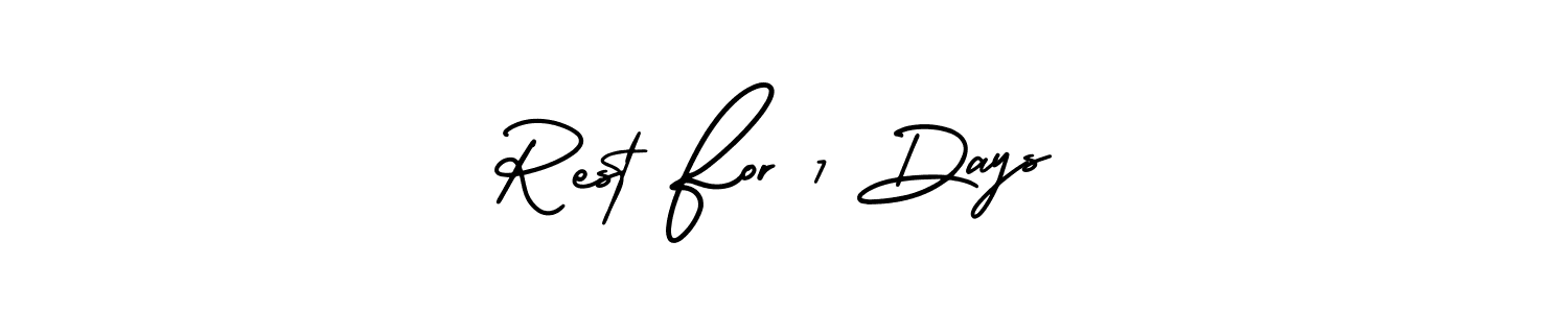 Also we have Rest For 7 Days name is the best signature style. Create professional handwritten signature collection using AmerikaSignatureDemo-Regular autograph style. Rest For 7 Days signature style 3 images and pictures png